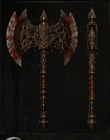Kara: double-bitted greataxe