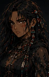 Shekōnáha, Shekōnáha, known as Shay, is a small, wiry ranger with deep tan skin and long black hair
