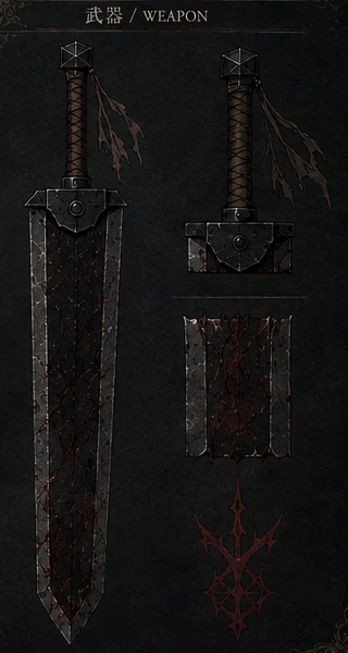 Rokudō Kensei: shuradachi greatsword