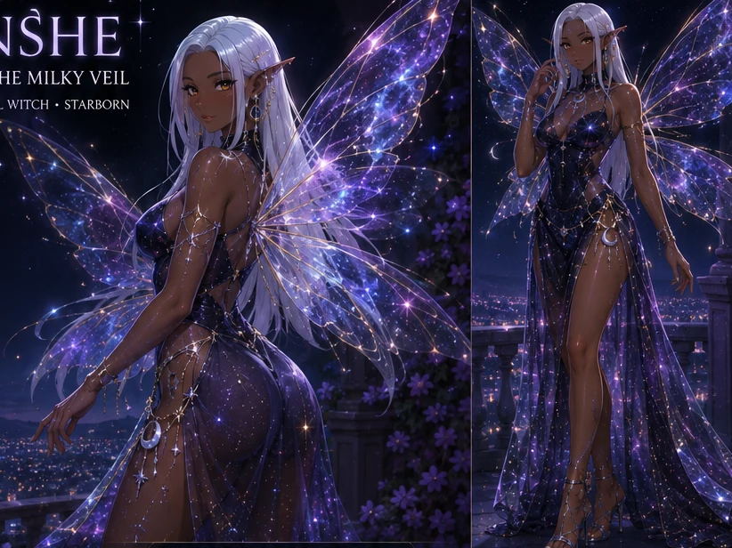 Nanshe Nunki: fairy form and starlit wings
