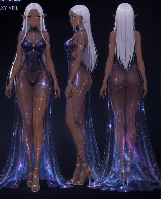 Nanshe Nunki: galaxy-gown turnaround