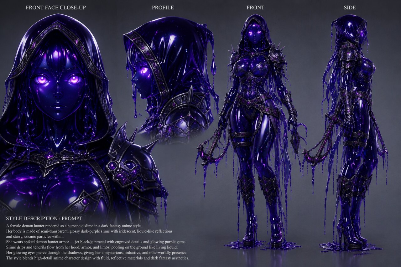 Demon Hunter concept art — Face study