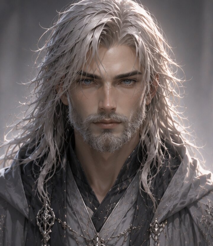 Mage male concept art — Portrait