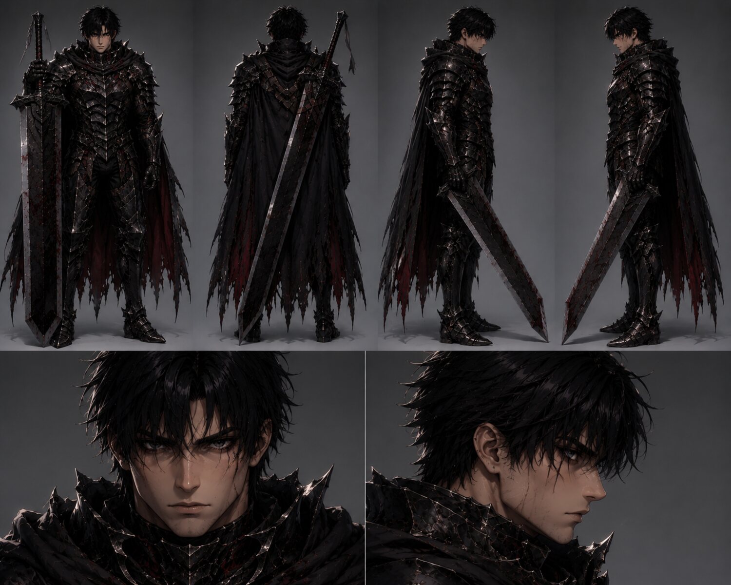 Souls Knight male concept art — Turnaround