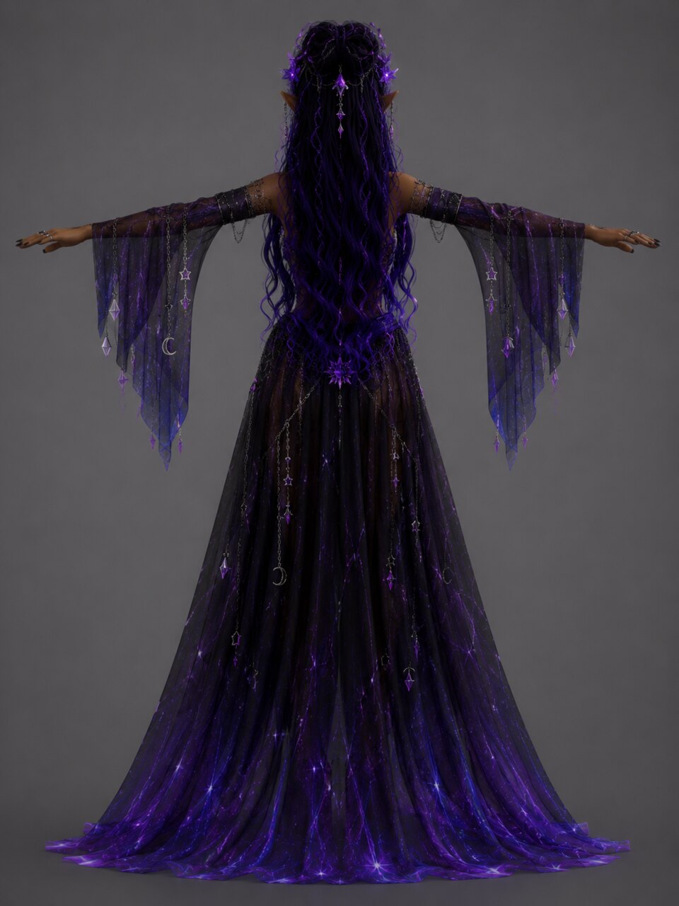 Witch concept art — Back view